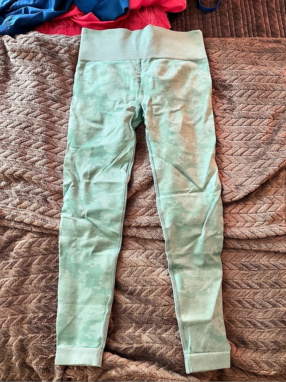 Gymshark green camo seamless leggings